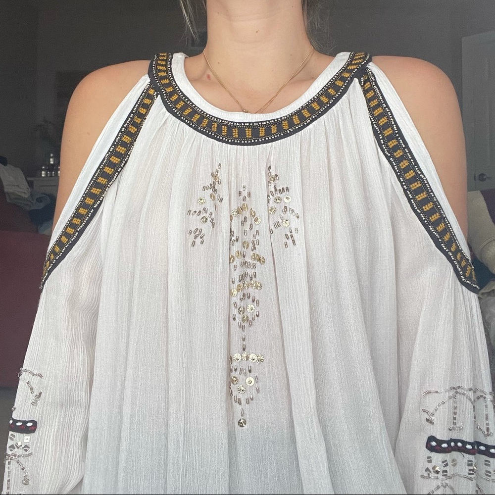 Free People embellished shirt S